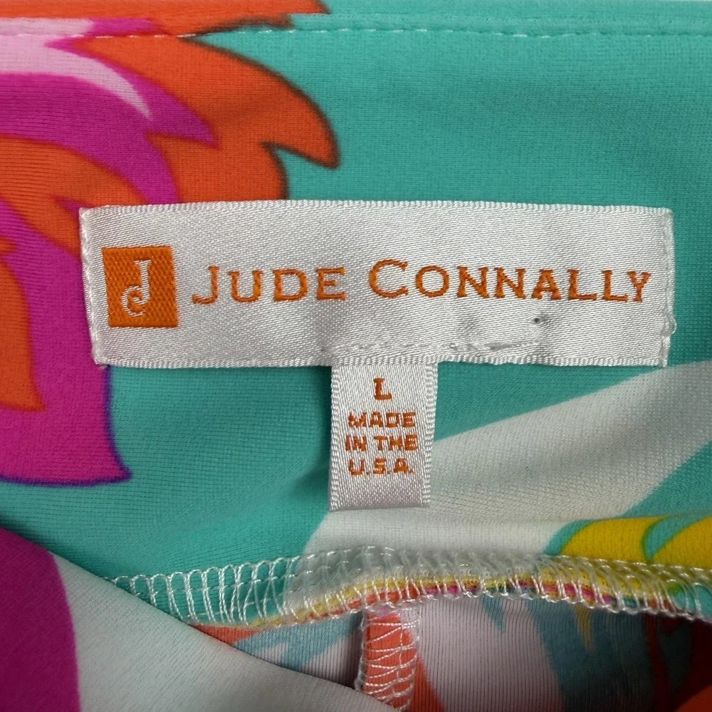 Jude Connally Skort Womens Large Multicolor Floral Golf‎ Tennis Made USA